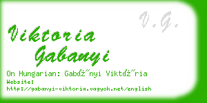 viktoria gabanyi business card